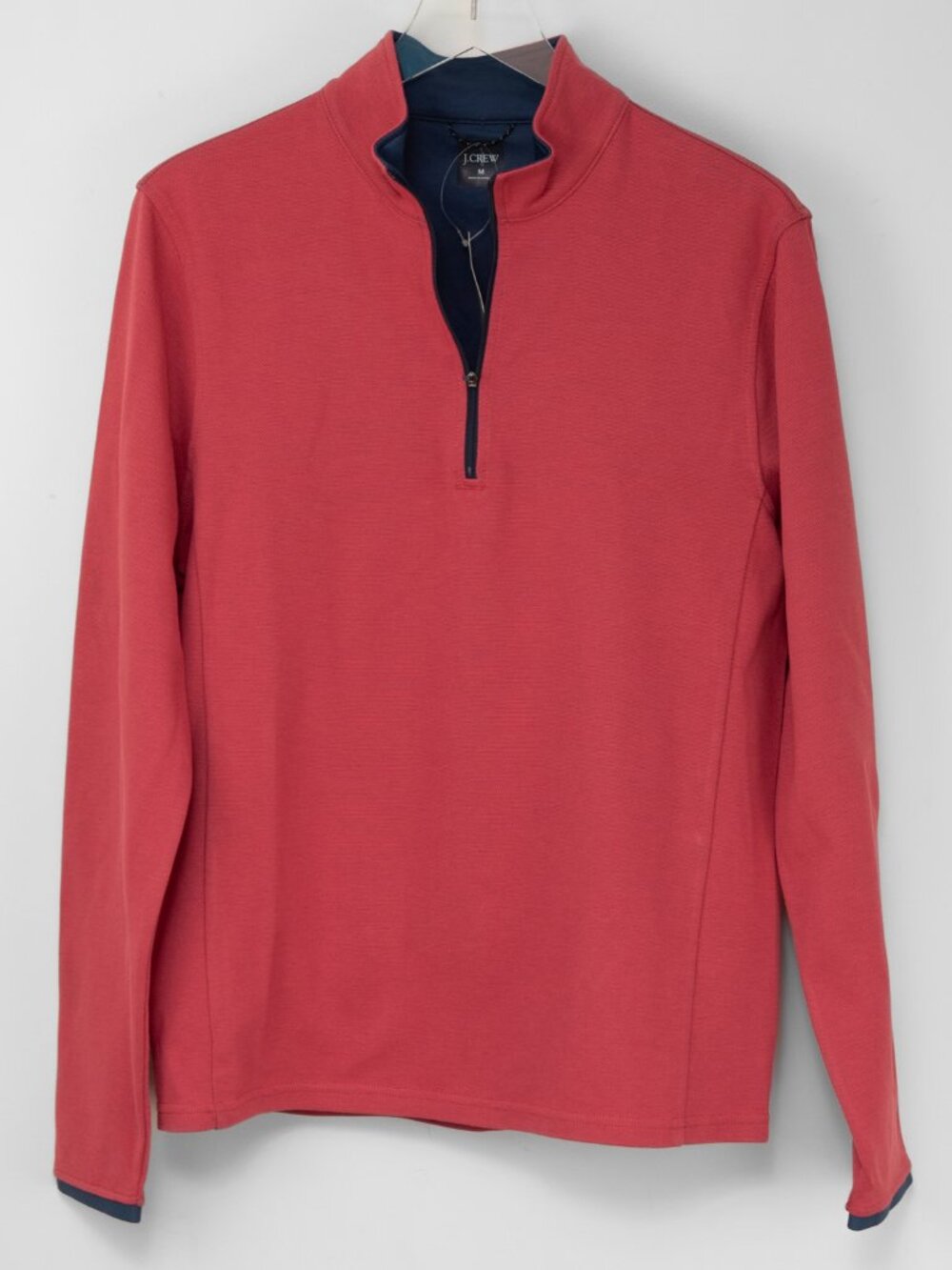 J. Crew Performance Half Zip Pullover Coolmax Technology Red Size Medium New
